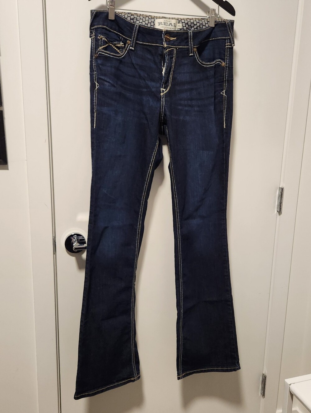 Ariat R.E.A.L. Denim Perfrct Rise Boot Cut Riding Jeans 32 XL